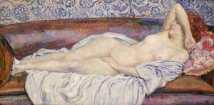 Theo Van Rysselberghe - Reclining Nude