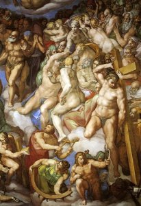 Michelangelo - Detail From The Last Judgement 22