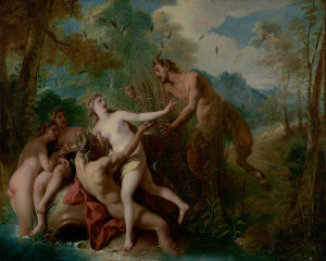 Jean-Francois de Troy - Pan and Syrinx