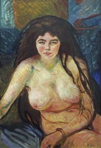 Edvard Munch - Female Nude; The Beast, 1902