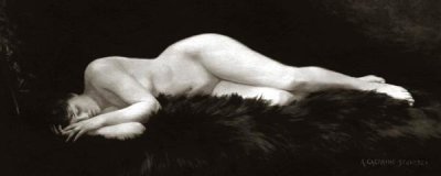 Vintage Nudes - Asleep on a Fur Rug